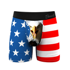The Mascot | American Flag Ball Hammock® Pouch Underwear With Fly - Shinesty