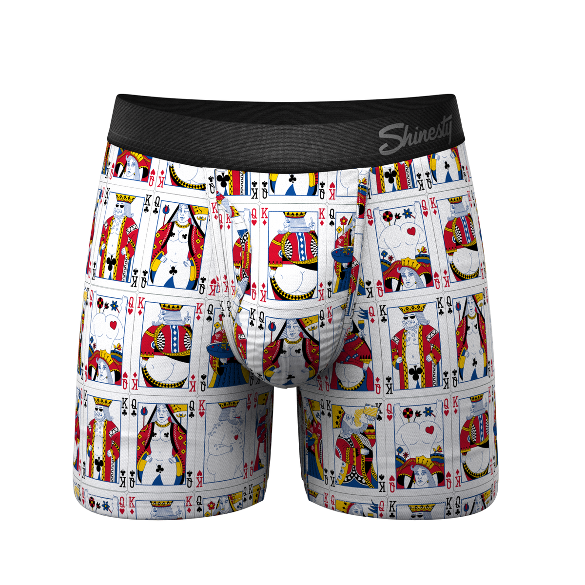 The Strip Poker | Playing Cards Ball Hammock® Pouch Underwear With Fly - Shinesty