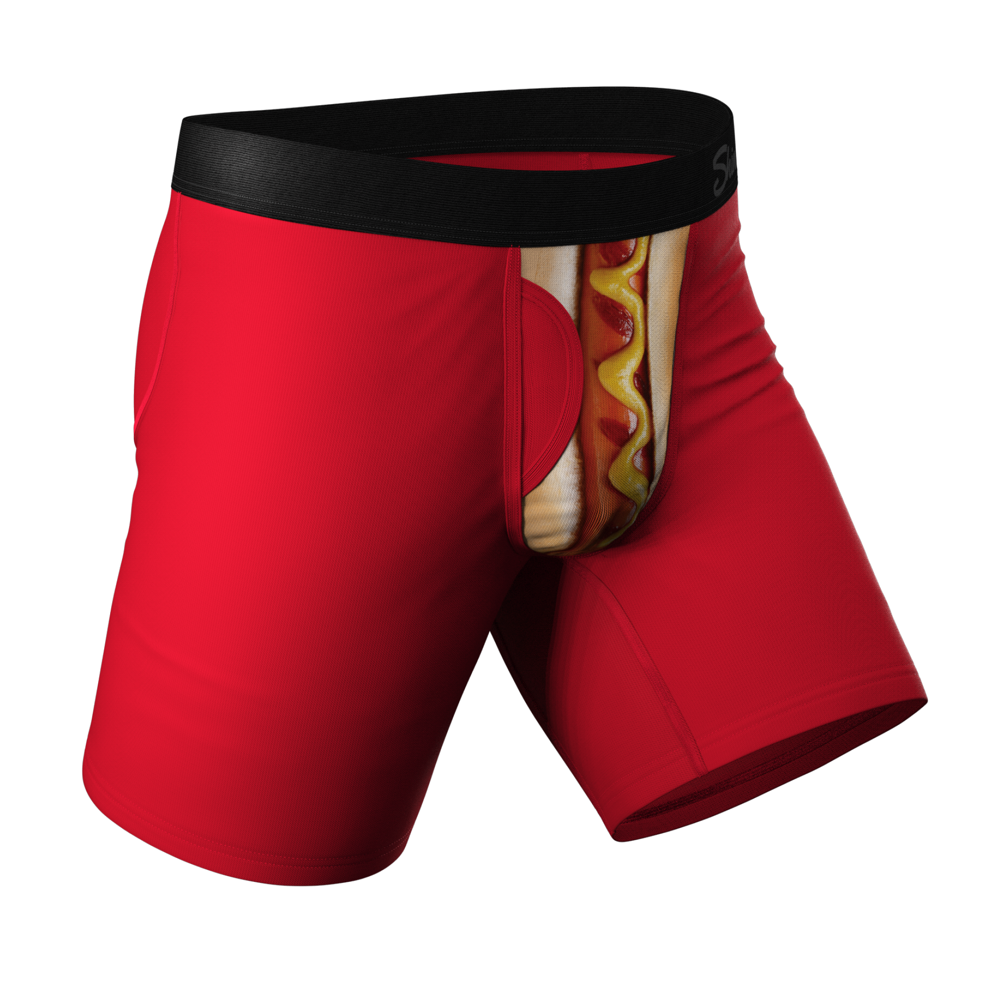 The Coney Islands | Hot Dog Ball Hammock® Boxer - Long Leg - Shinesty