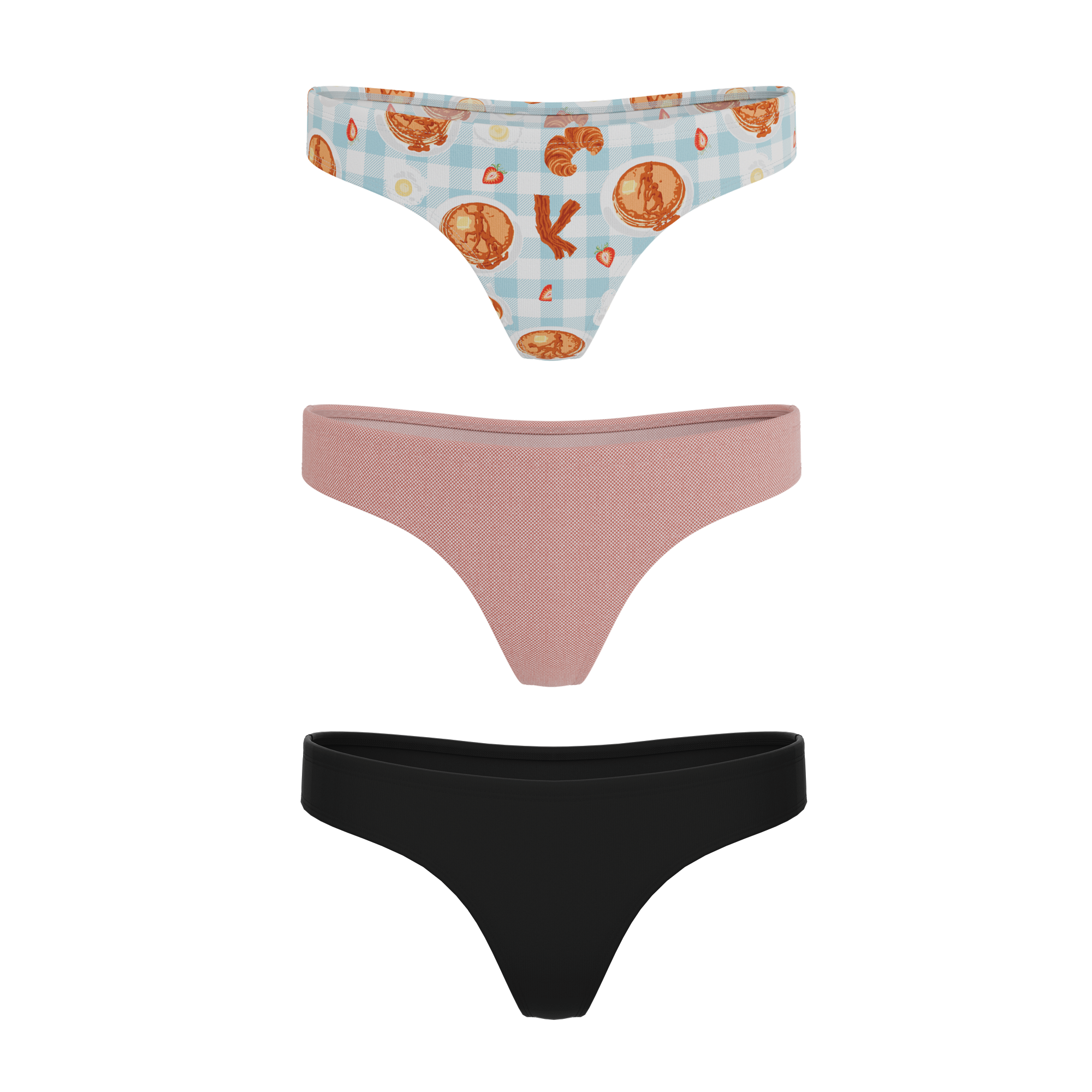 The Breakfast in Bed | MicroModal Thong 3 Pack - Shinesty