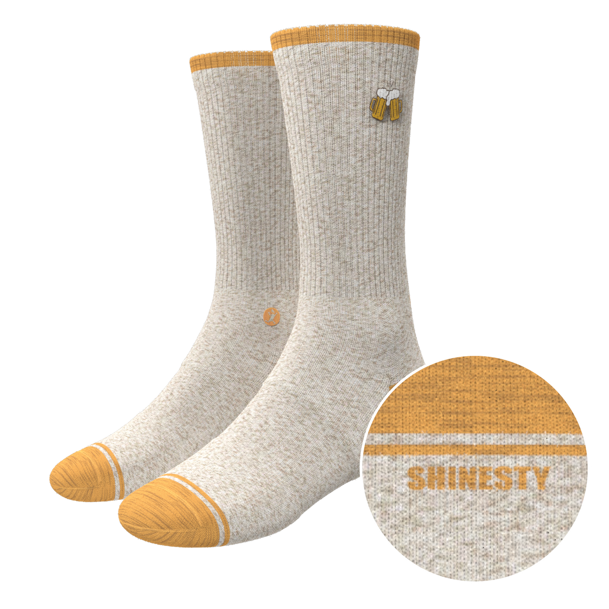 The Brewski | Beer Heel Hammock™ Crew Socks - Shinesty