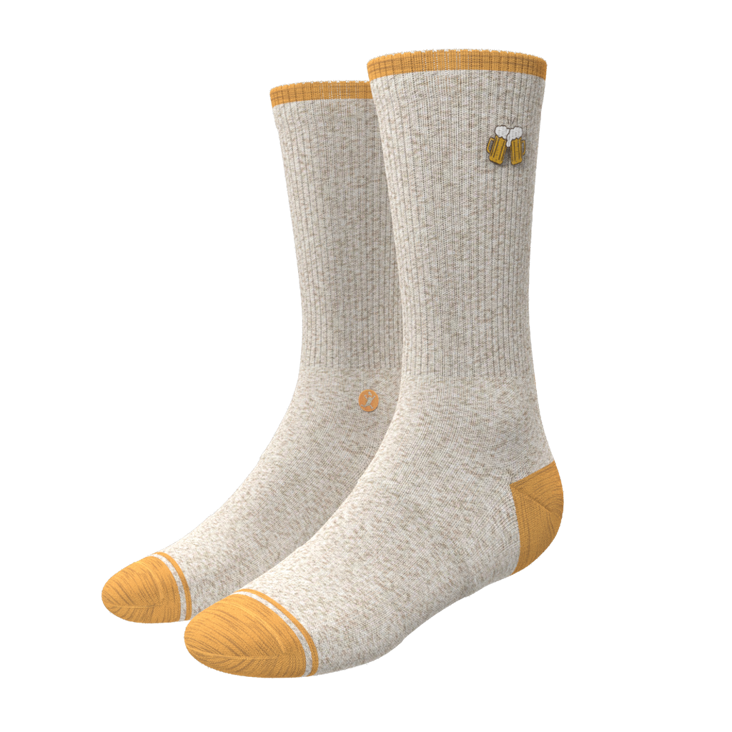 The Brewski | Beer Heel Hammock™ Crew Socks - Shinesty