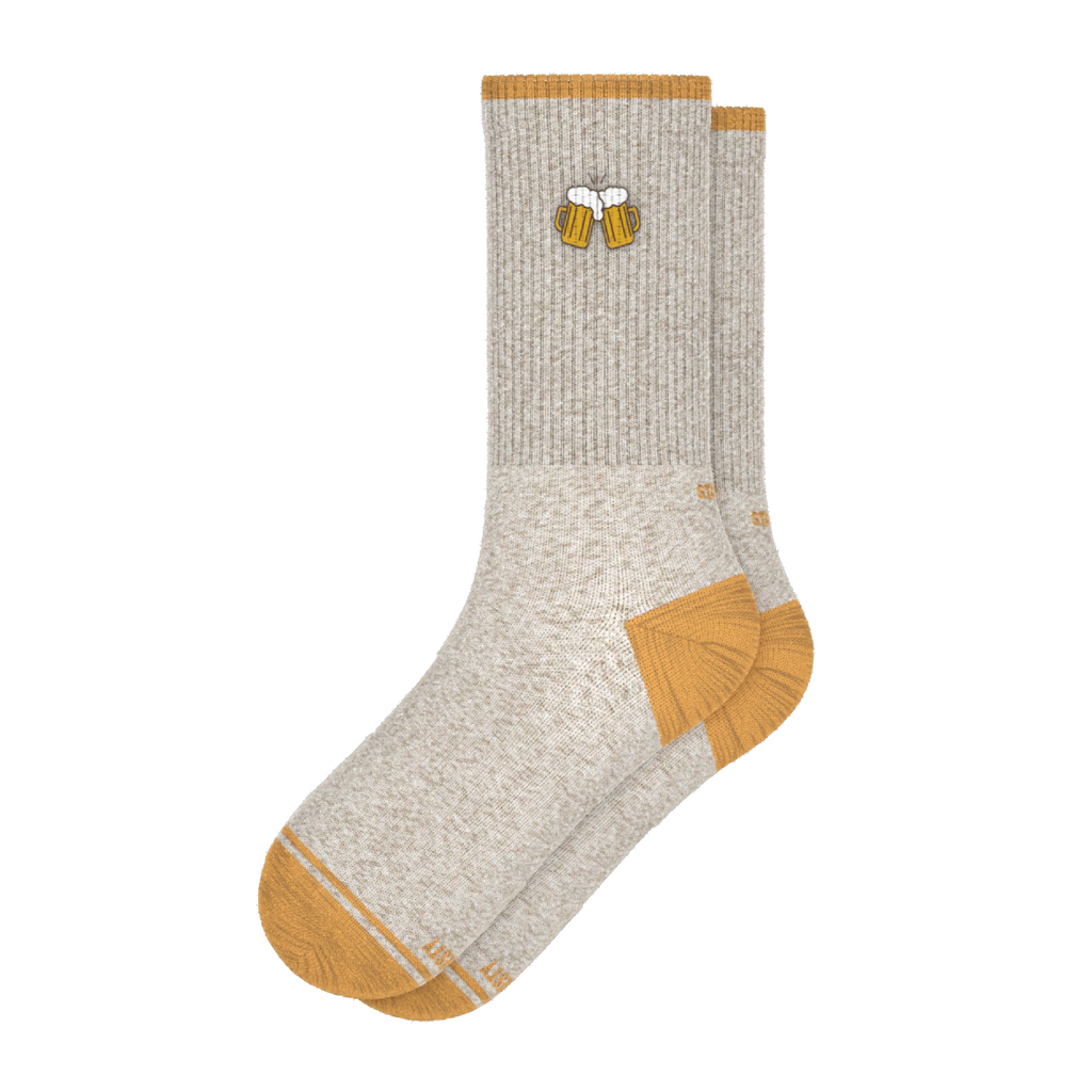 The Brewski | Beer Heel Hammock™ Crew Socks - Shinesty
