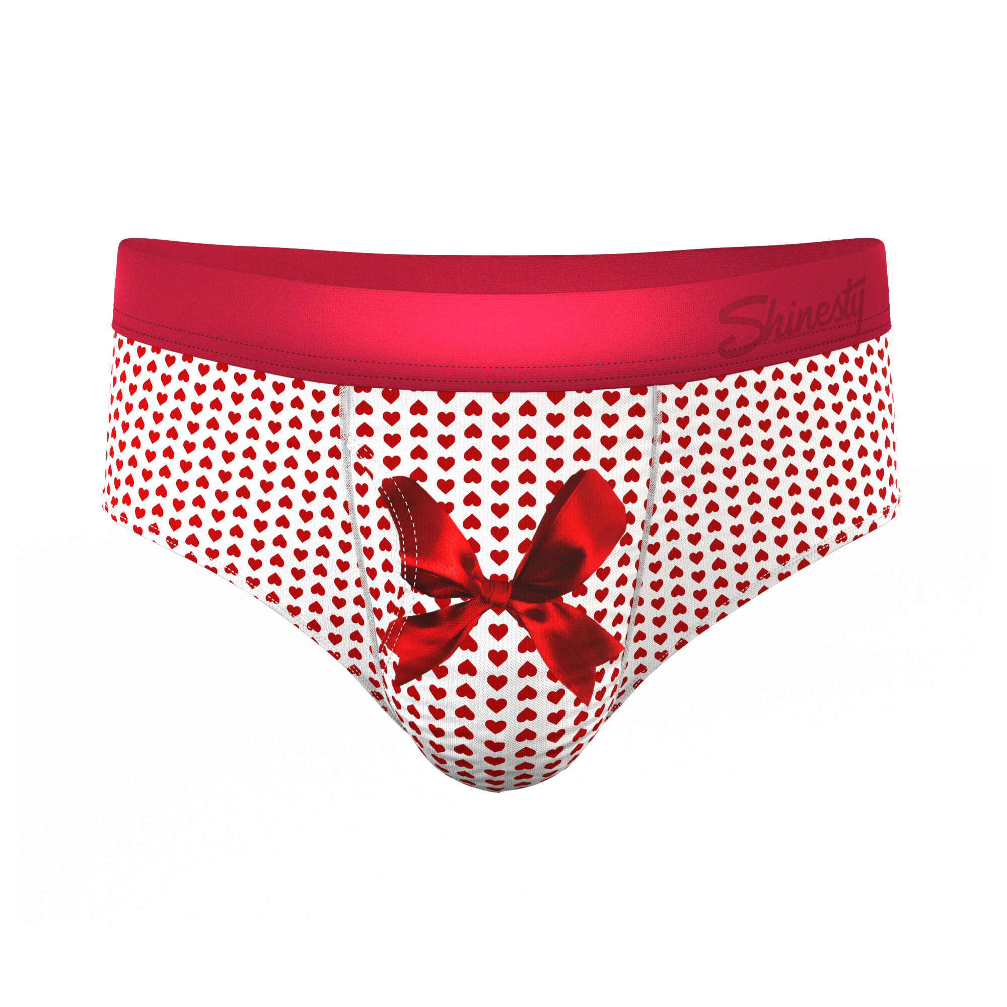 The Date Night | Valentine's Day Bow Ball Hammock® Pouch Underwear Briefs - Shinesty