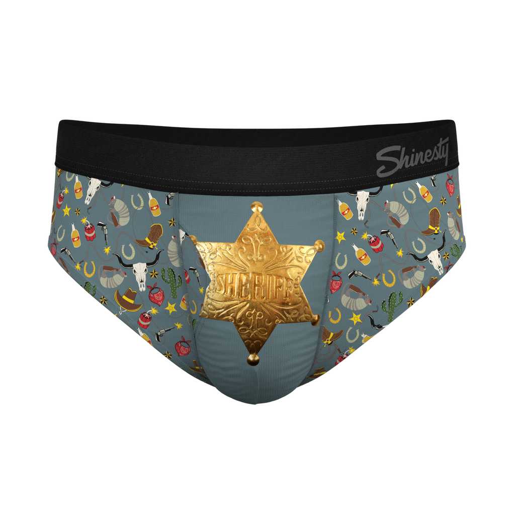 The Giddy Up | Sheriff Badge Ball Hammock® Pouch Underwear Briefs - Shinesty