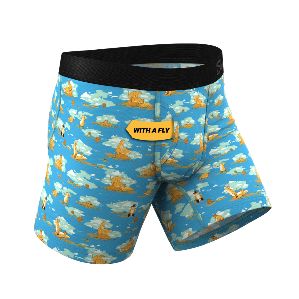 The Brokeback Mounted | Prairie Dog Ball Hammock® Pouch Underwear With Fly - Shinesty