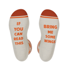The Buffalo & Blue | Chicken Wings Heel Hammock™ Crew Socks - Shinesty