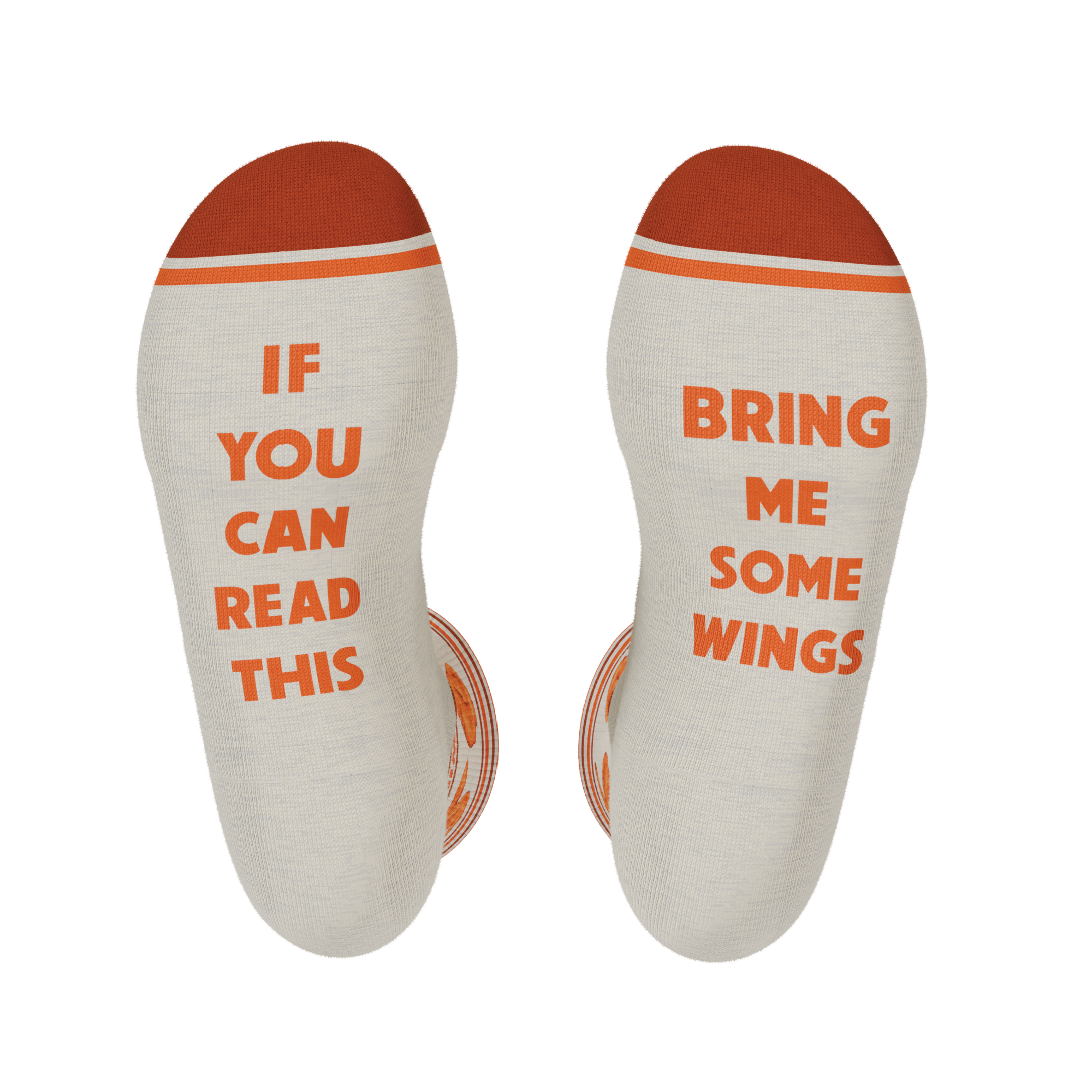 The Buffalo & Blue | Chicken Wings Heel Hammock™ Crew Socks - Shinesty