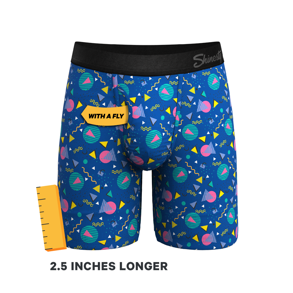 The Bus Stop | Retro Shapes Ball Hammock® Boxer - Long Leg - Shinesty