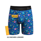 The Bus Stop | Retro Shapes Ball Hammock® Boxer - Long Leg - Shinesty