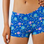 The Bus Stop | Retro Shapes Modal Boyshort Underwear - Shinesty