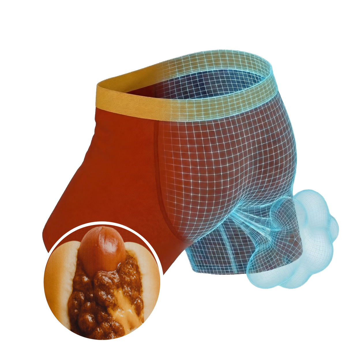 The Chili Willy | Chili Dog Fart Proof Ball Hammock® Pouch Underwear - Shinesty