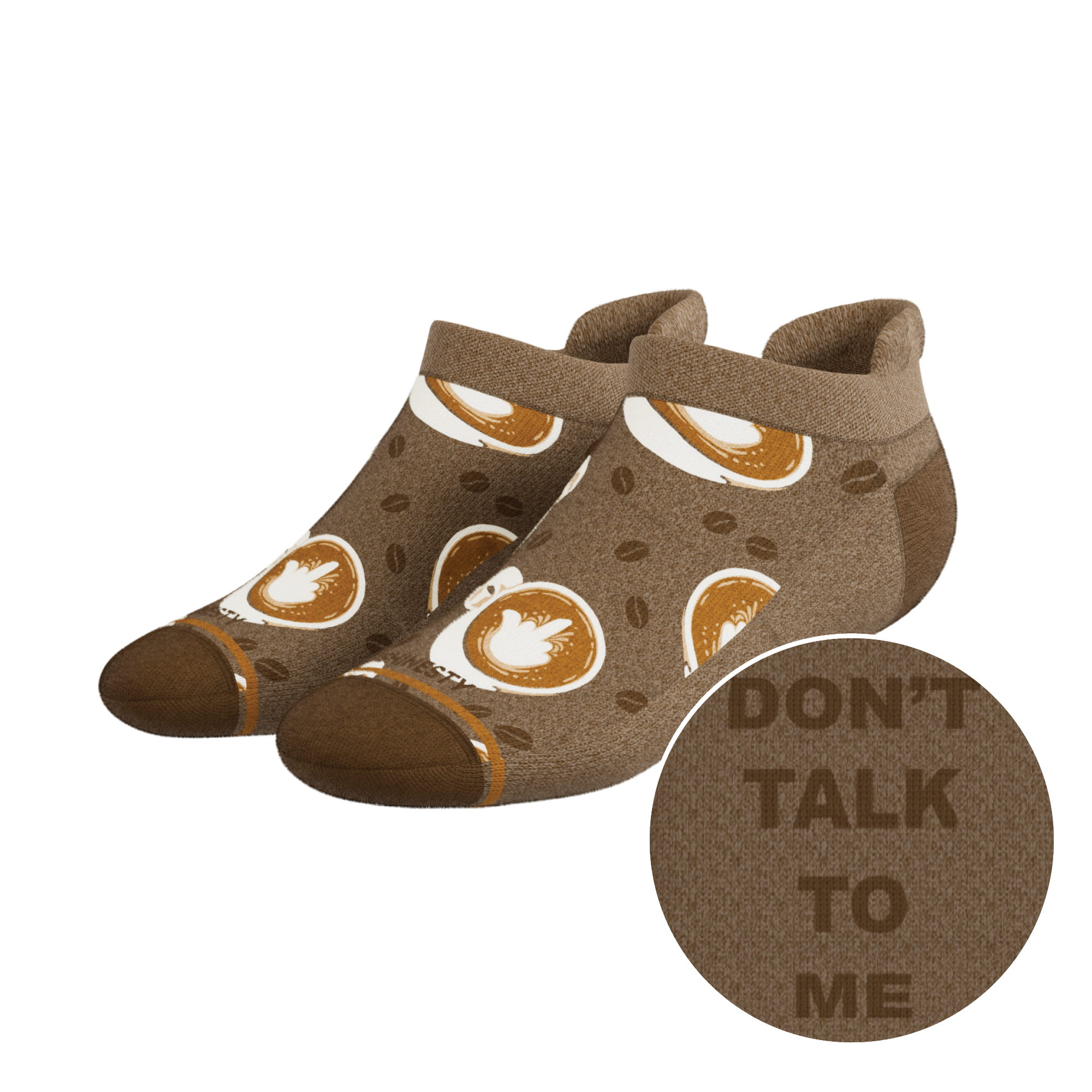 The Caf-fiend | Coffee Heel Hammock™ Ankle Socks - Shinesty
