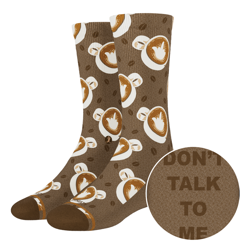 The Caf-fiend | Coffee Heel Hammock™ Crew Socks - Shinesty