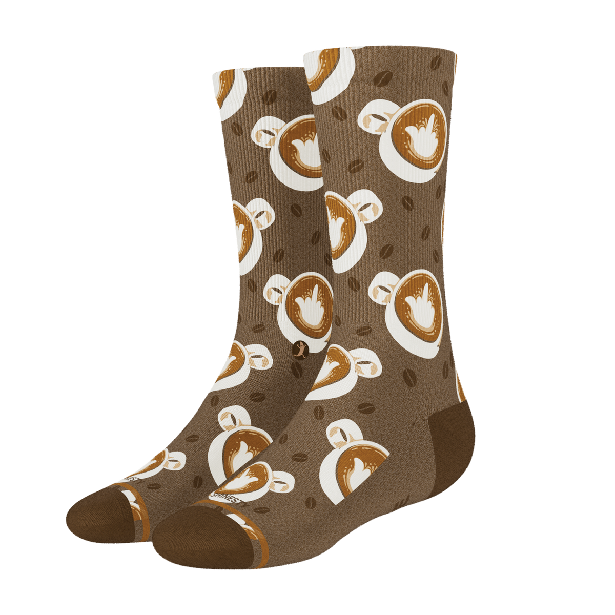 The Caf-fiend | Coffee Heel Hammock™ Crew Socks - Shinesty