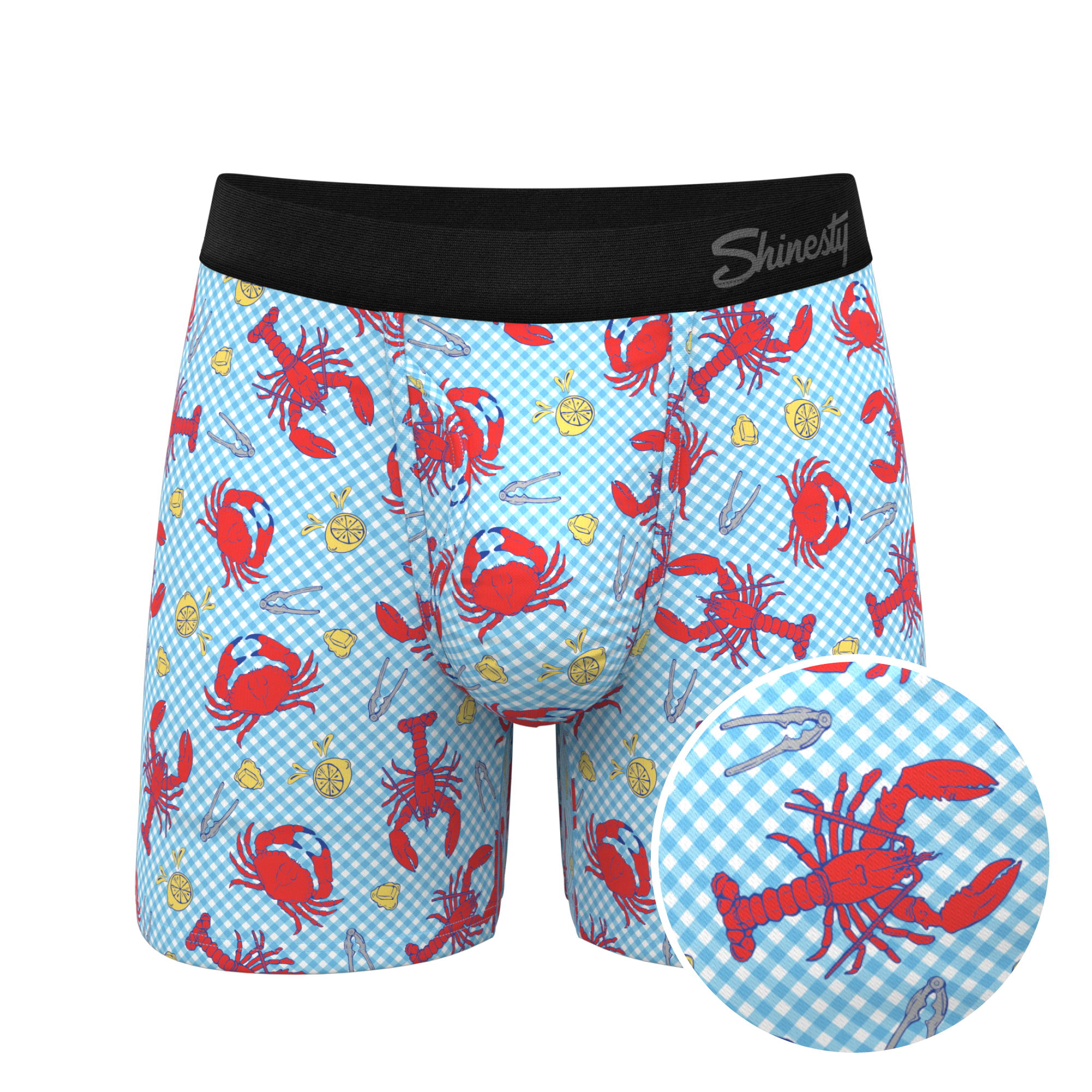 The Cajun Cookout | Summer Crabs Ball Hammock® Pouch Underwear With Fly - Shinesty