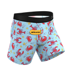 The Cajun Cookout | Summer Crabs Ball Hammock® Pouch Underwear With Fly - Shinesty