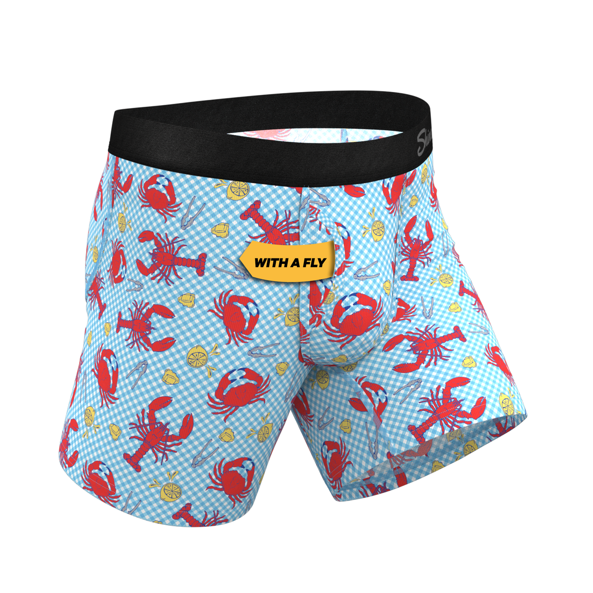 The Cajun Cookout | Summer Crabs Ball Hammock® Pouch Underwear With Fly - Shinesty
