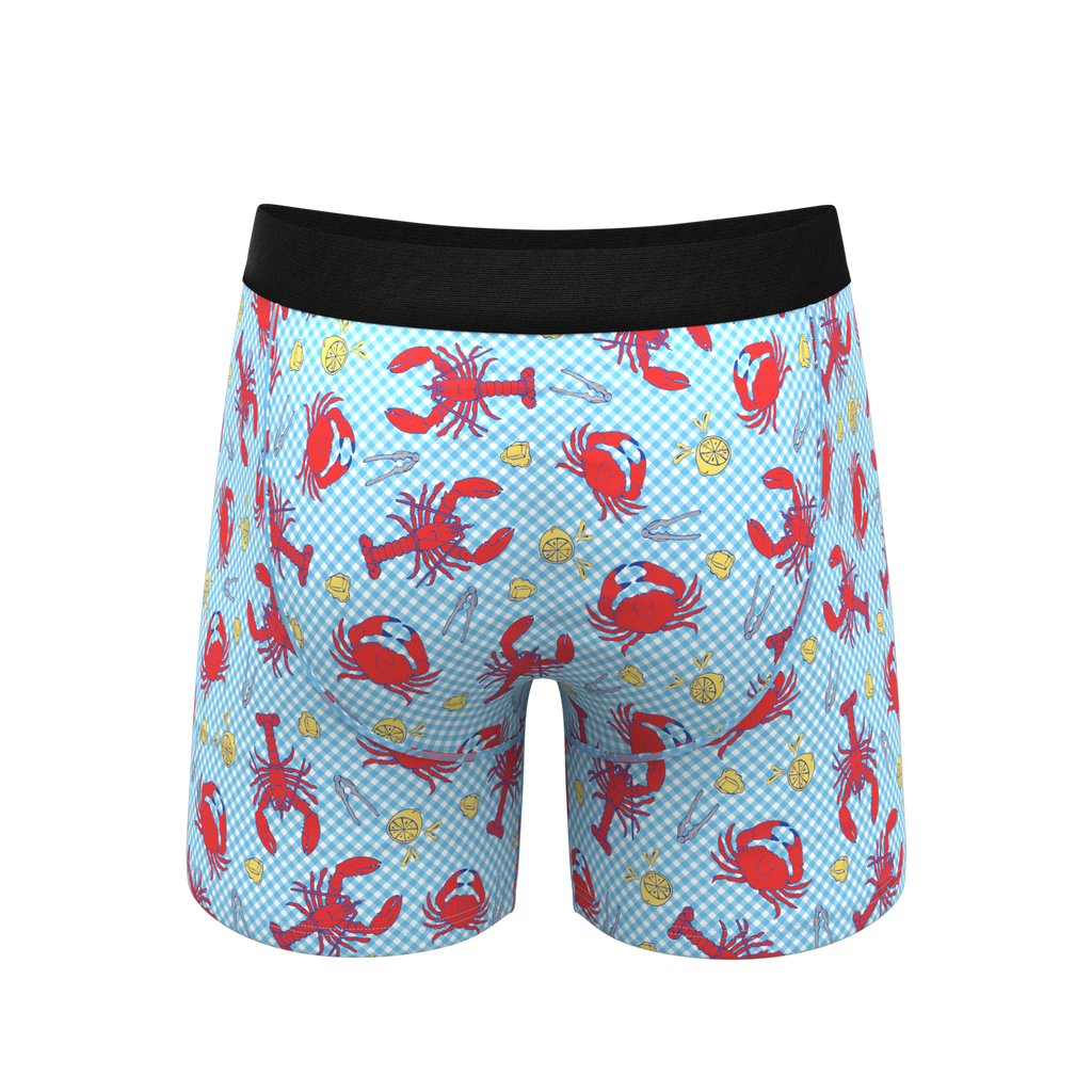 The Cajun Cookout | Summer Crabs Ball Hammock® Pouch Underwear With Fly - Shinesty