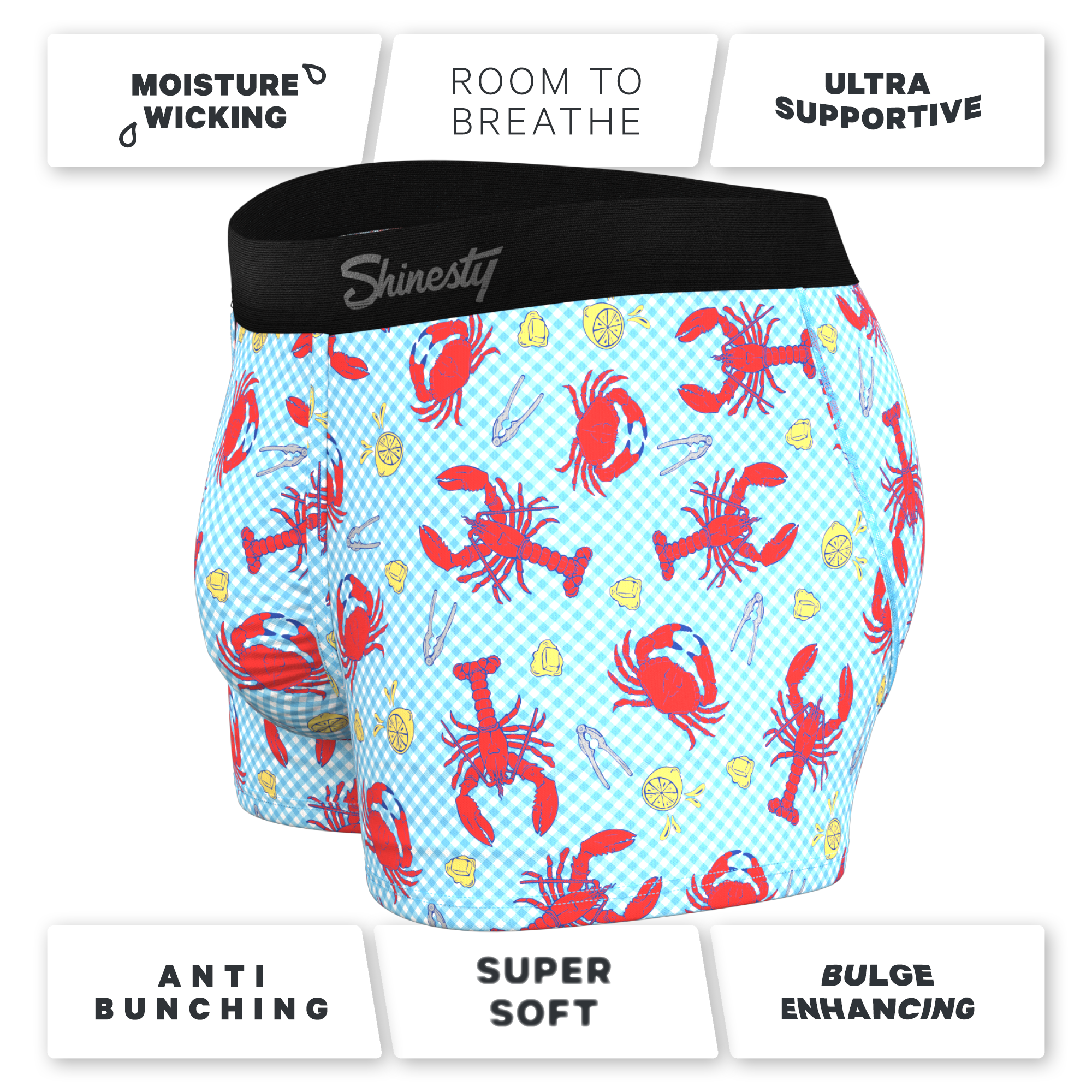 The Cajun Cookout | Summer Crabs Ball Hammock® Pouch Trunks Underwear - Shinesty