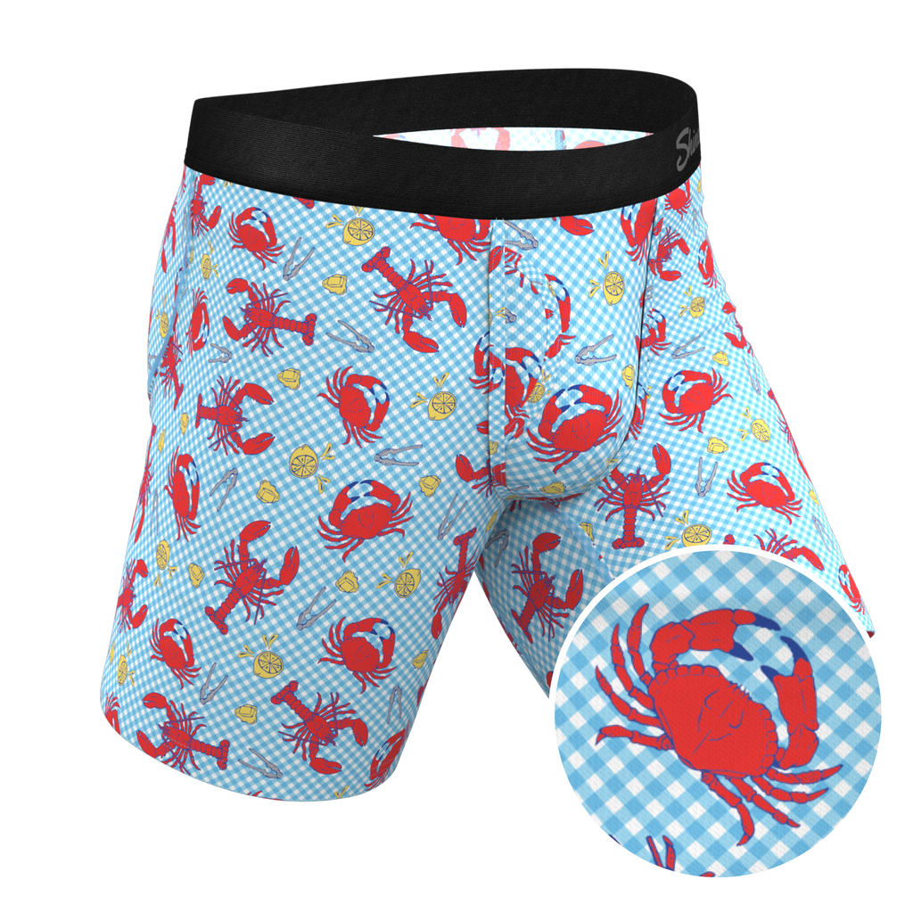 The Cajun Cookout | Summer Crabs Ball Hammock® Boxer - Long Leg - Shinesty