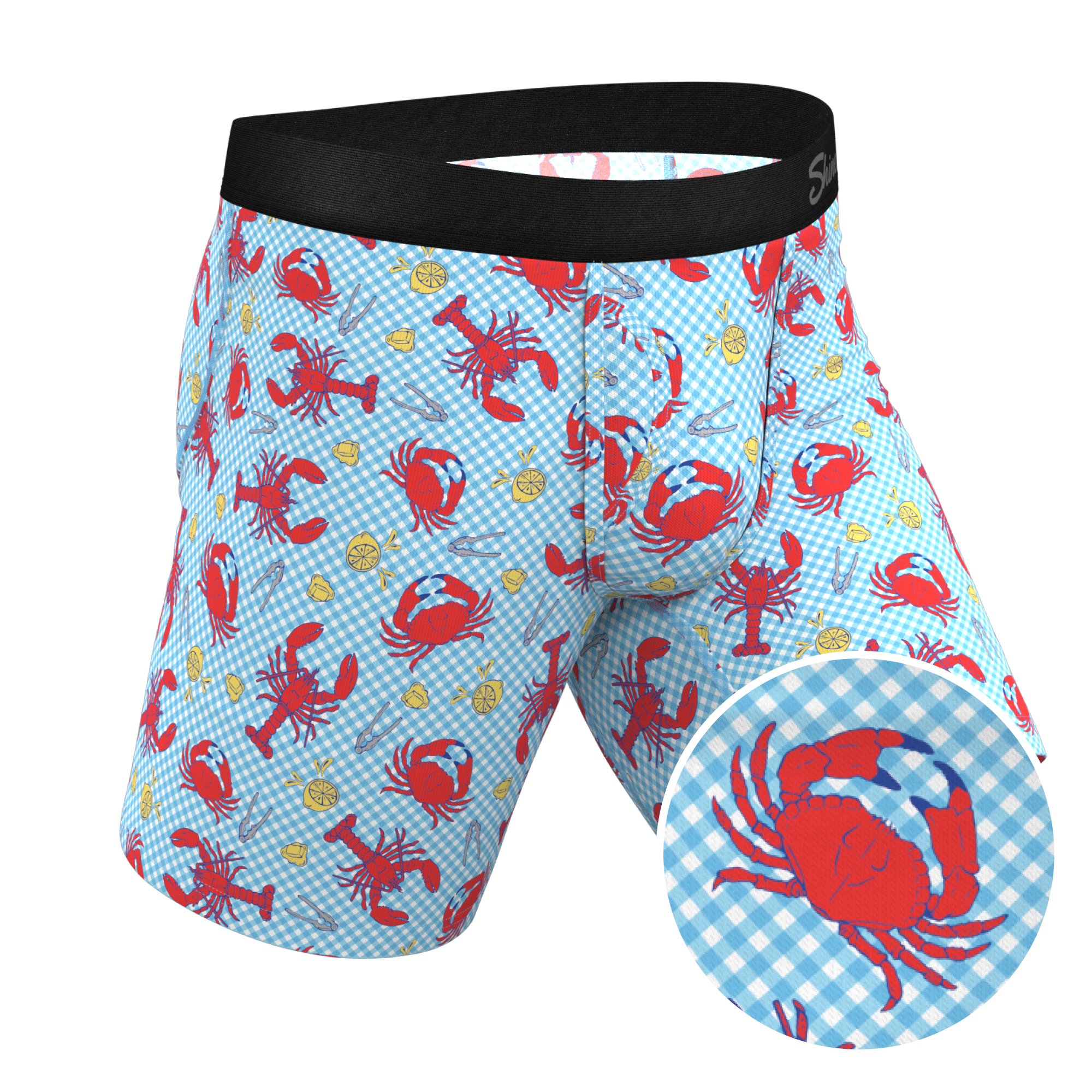 The Cajun Cookout | Summer Crabs Ball Hammock® Boxer - Long Leg - Shinesty