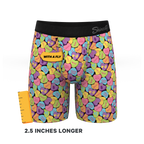 The Candy Crush | Candy Hearts Ball Hammock® Boxer - Long Leg - Shinesty