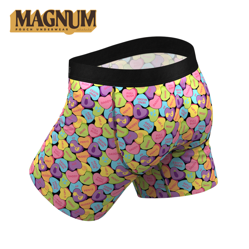 The Candy Crush | Candy Hearts Ball Hammock® Magnum Big Pouch Underwear - Shinesty