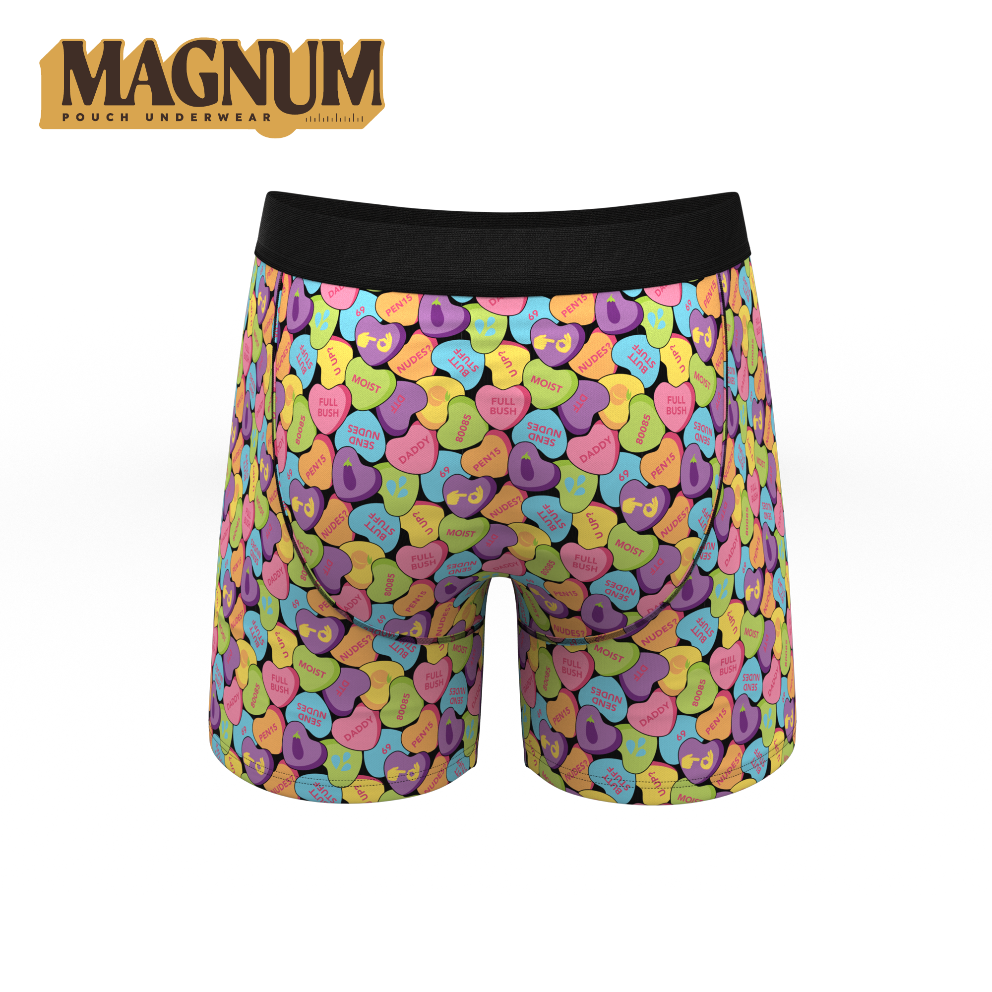 The Candy Crush | Candy Hearts Ball Hammock® Magnum Big Pouch Underwear - Shinesty