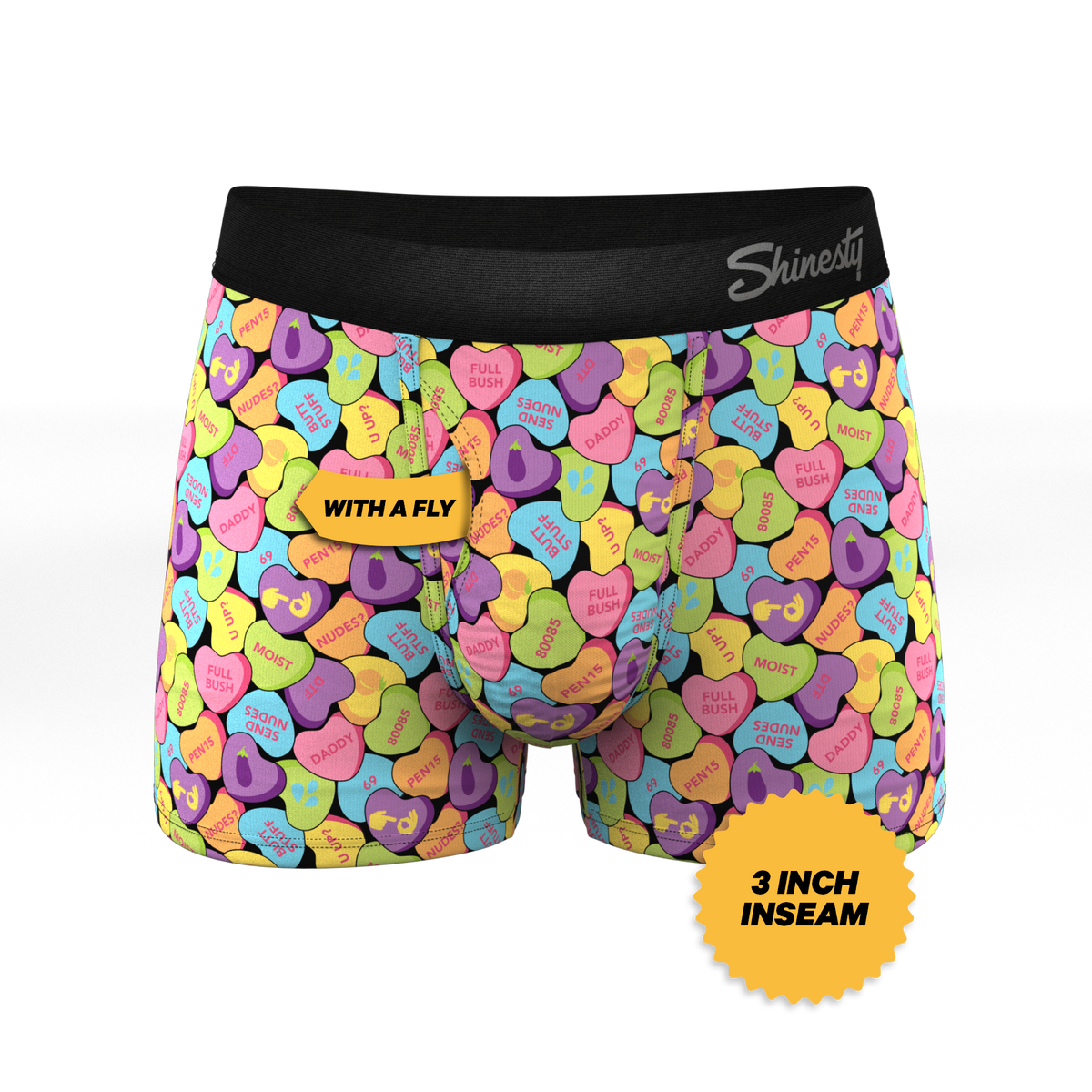 The Candy Crush | Candy Hearts Ball Hammock® Pouch Trunks Underwear - Shinesty