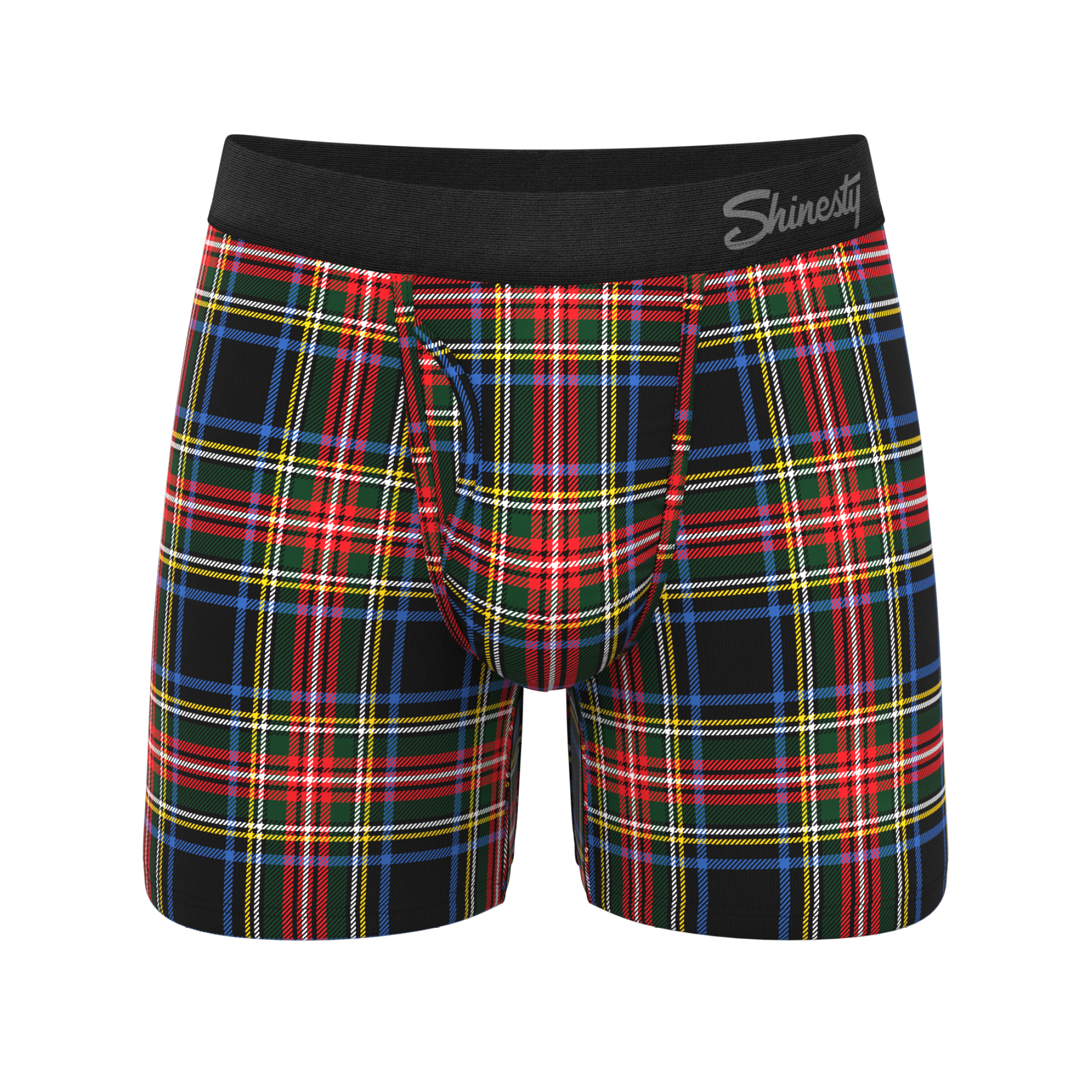 The Cappuccino | Holiday Tartan Plaid Ball Hammock® Pouch Underwear With Fly - Shinesty