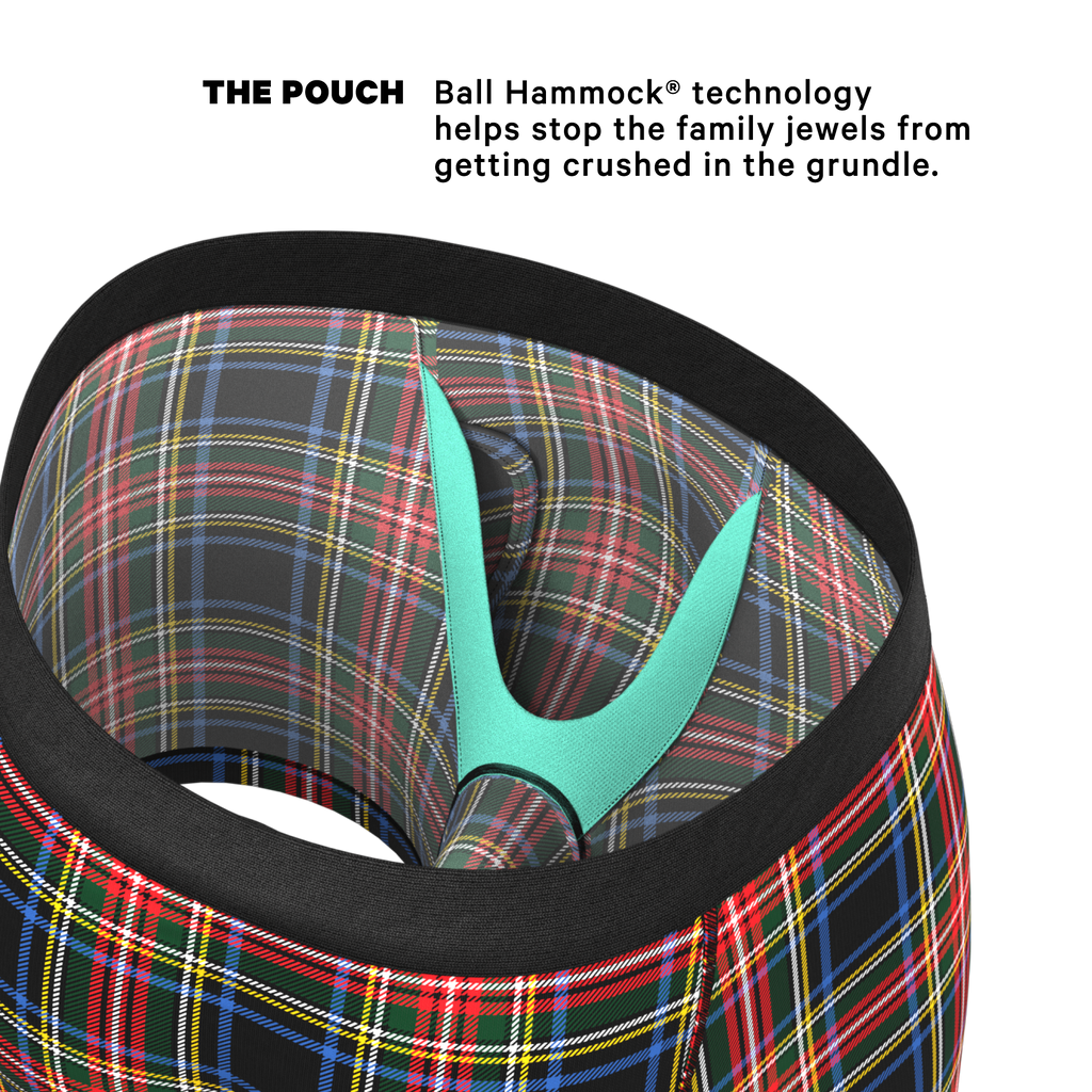The Cappuccino | Holiday Tartan Plaid Ball Hammock® Pouch Underwear With Fly - Shinesty