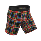 The Cappuccino | Holiday Tartan Plaid Ball Hammock® Boxer - Long Leg - Shinesty