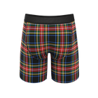 The Cappuccino | Holiday Tartan Plaid Ball Hammock® Boxer - Long Leg - Shinesty