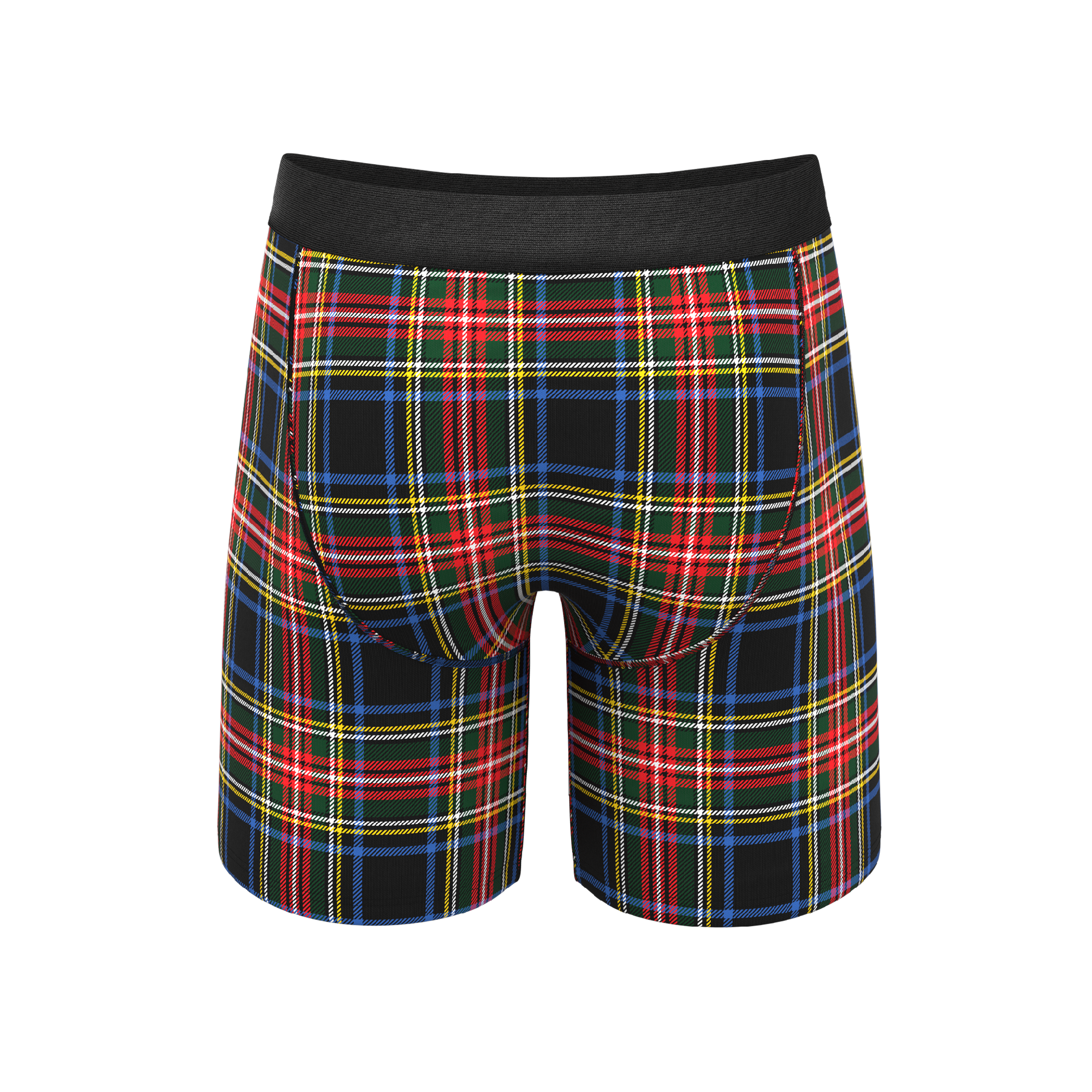 The Cappuccino | Holiday Tartan Plaid Ball Hammock® Boxer - Long Leg - Shinesty