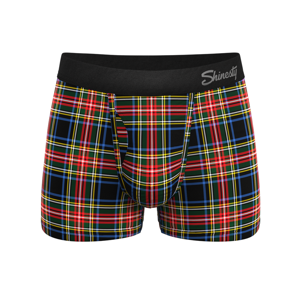 The Cappuccino | Holiday Tartan Plaid Ball Hammock® Pouch Trunks Underwear - Shinesty