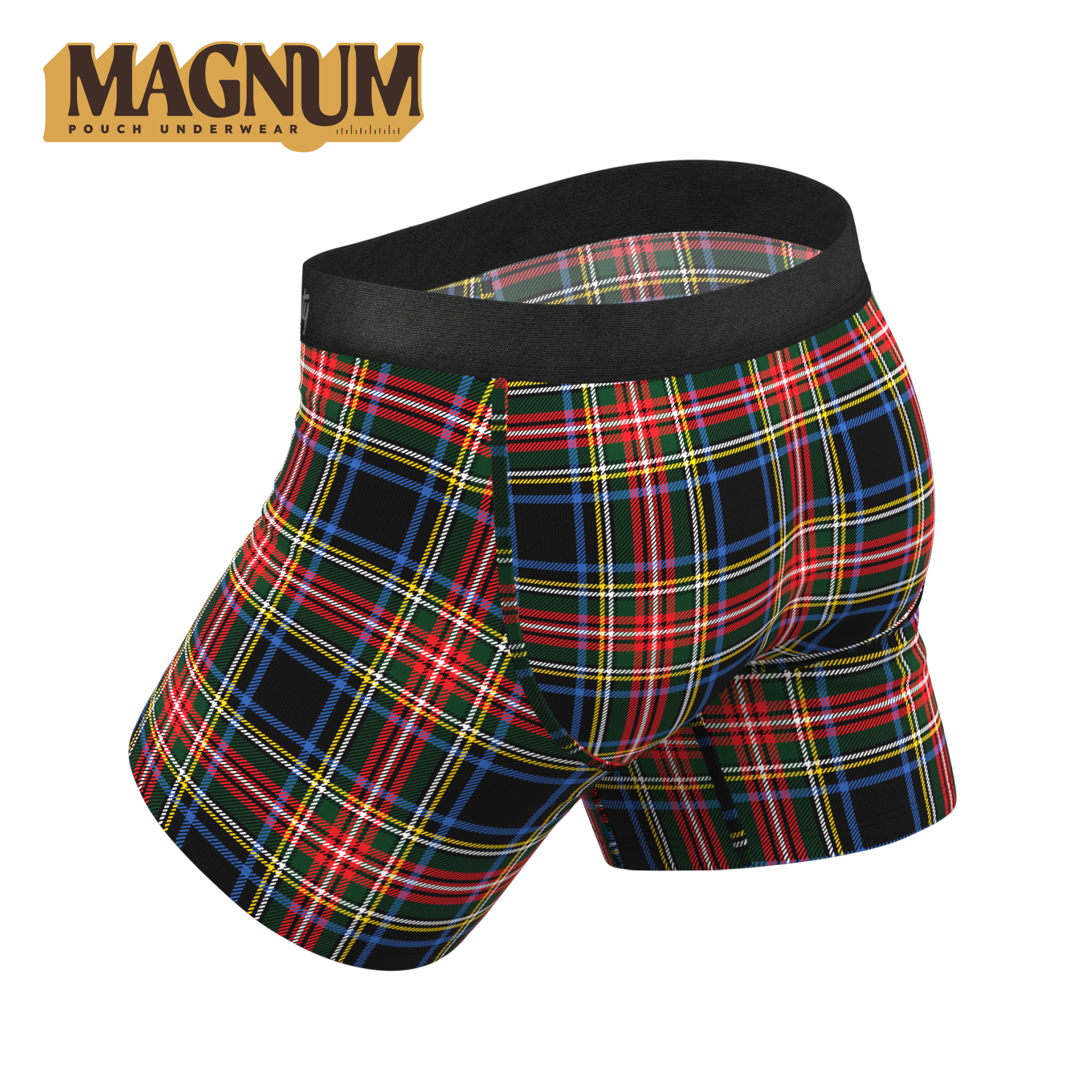 The Cappuccino | Holiday Tartan Plaid Ball Hammock® Magnum Big Pouch Underwear - Shinesty