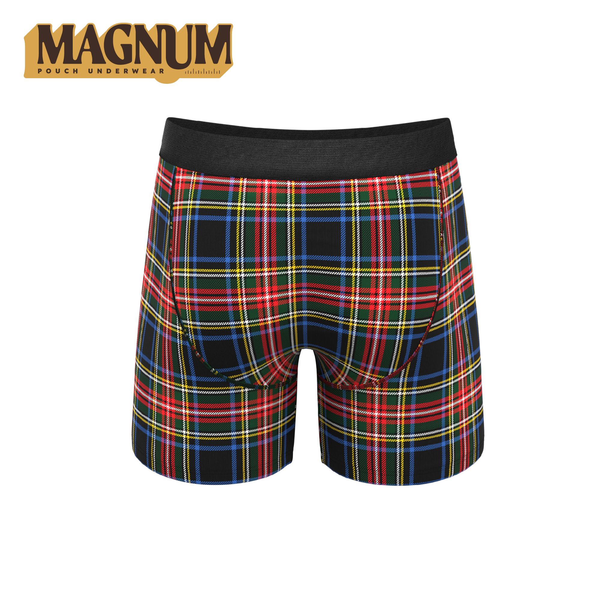 The Cappuccino | Holiday Tartan Plaid Ball Hammock® Magnum Big Pouch Underwear - Shinesty