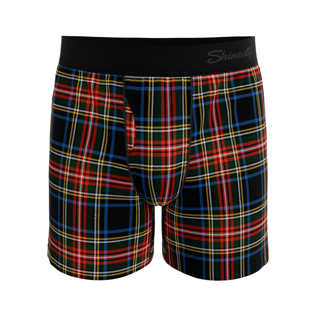 The Cappuccino | Holiday Tartan Plaid Boxers - Shinesty