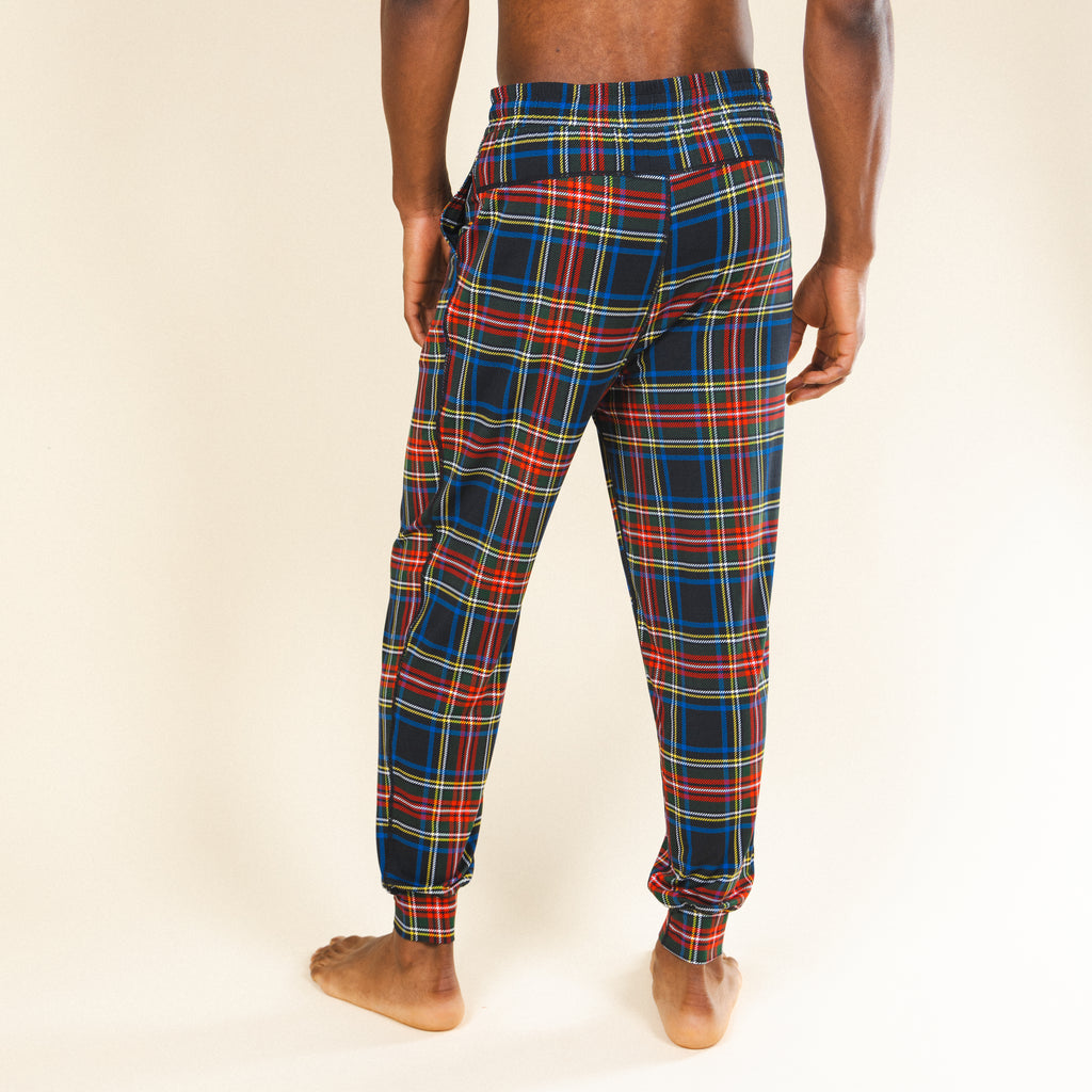 The Cappuccino | Holiday Tartan Plaid SleepDeep™ Men’s Pajama Joggers - Shinesty
