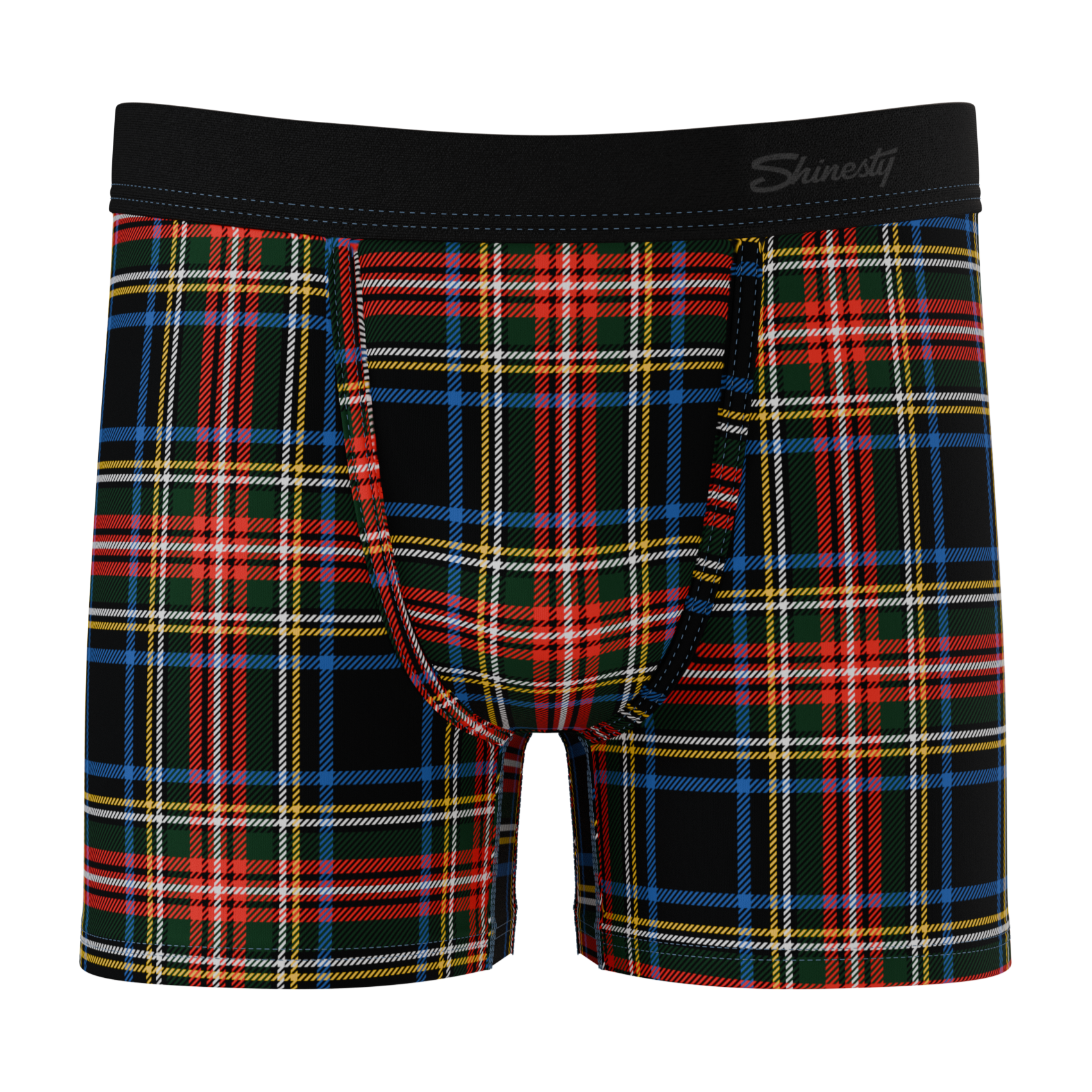 The Cappuccino | Holiday Tartan Plaid Youth Boxer Briefs - Shinesty