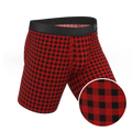 The Cardinal | Micro Buffalo Check Ball Hammock® Boxer - Long Leg - Shinesty