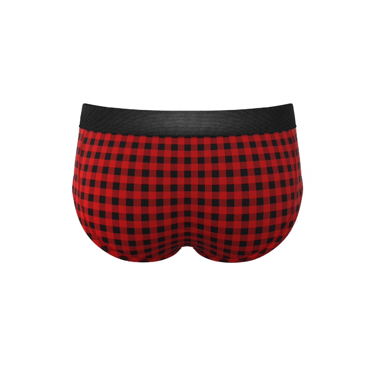 The Cardinal | Micro Buffalo Check Ball Hammock® Pouch Underwear Briefs - Shinesty
