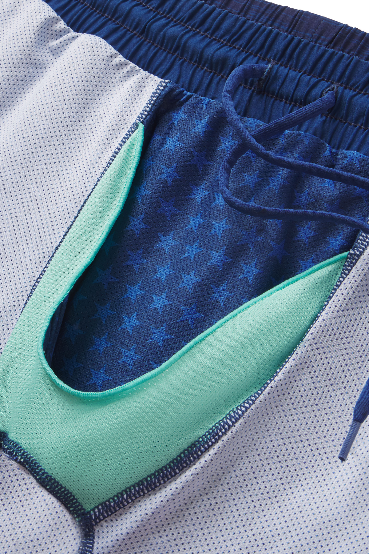 The Cardio King | Navy Space Dye Ball Hammock® 5 Inch Athletic Shorts - Shinesty