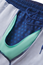 The Cardio King | Navy Space Dye Ball Hammock® 7 Inch Athletic Shorts - Shinesty