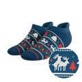 The Caribou Lous | Christmas Deer Heel Hammock™ Ankle Socks - Shinesty