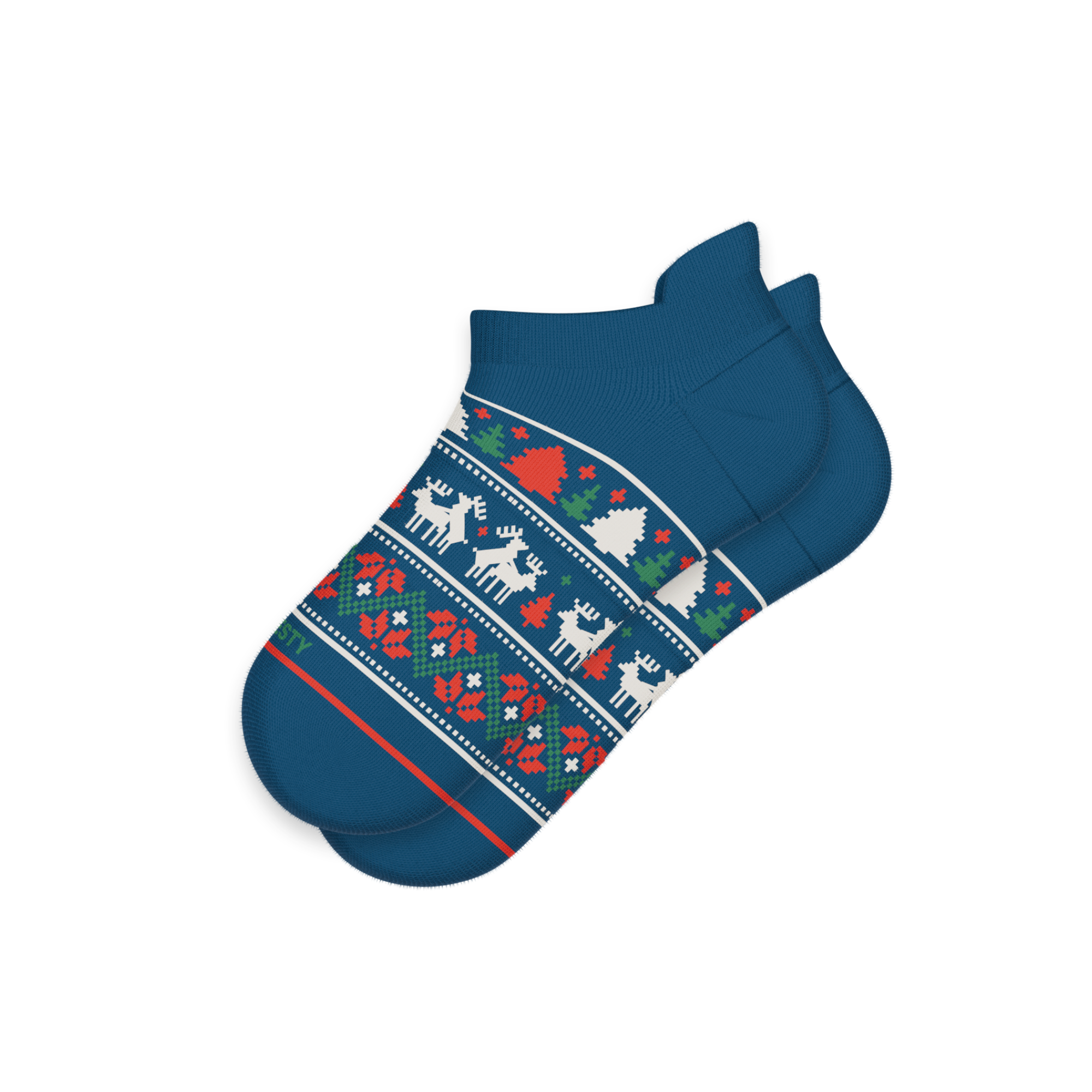 The Caribou Lous | Christmas Deer Heel Hammock™ Ankle Socks - Shinesty