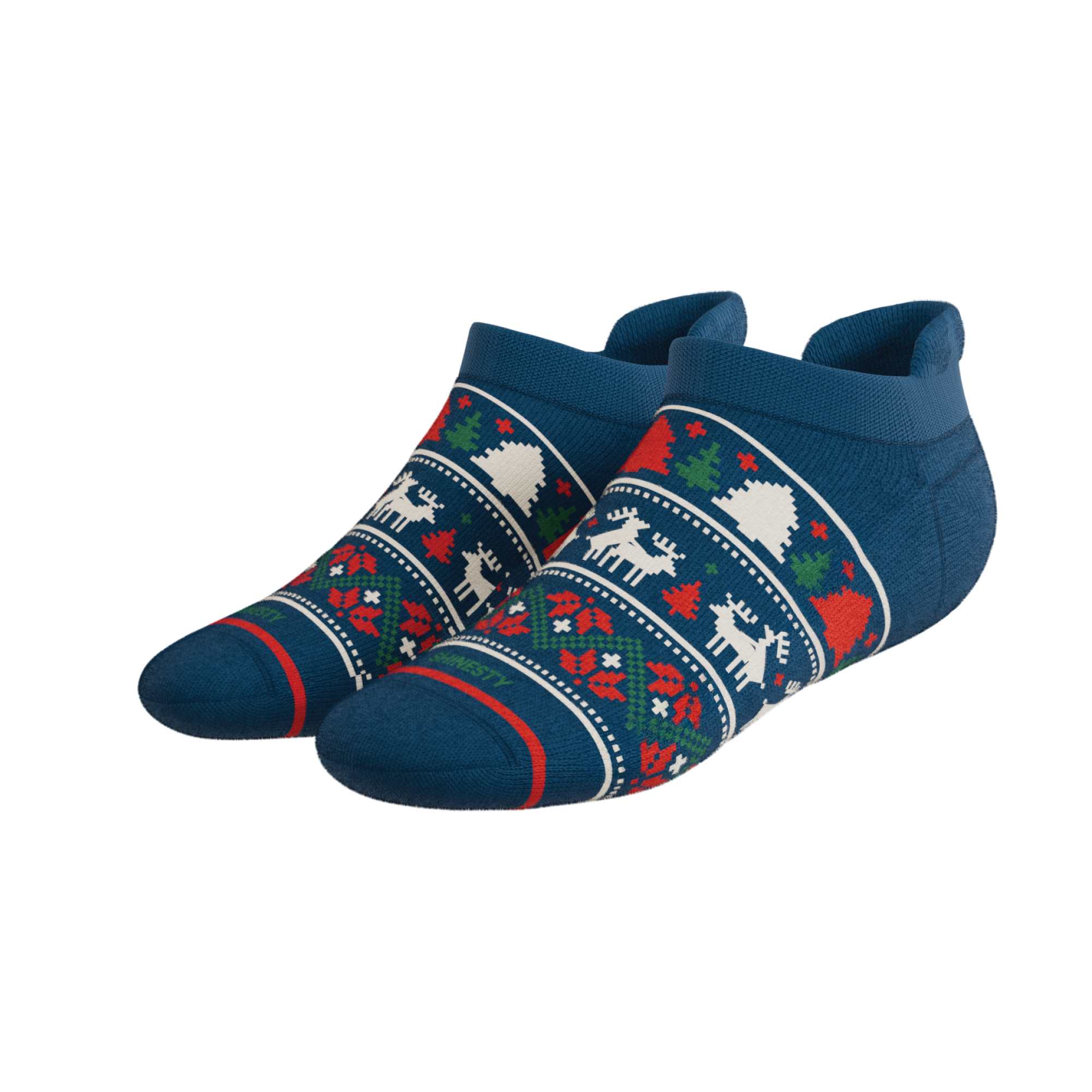The Caribou Lous | Christmas Deer Heel Hammock™ Ankle Socks - Shinesty