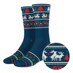 The Caribou Lous | Christmas Deer Heel Hammock™ Crew Socks - Shinesty