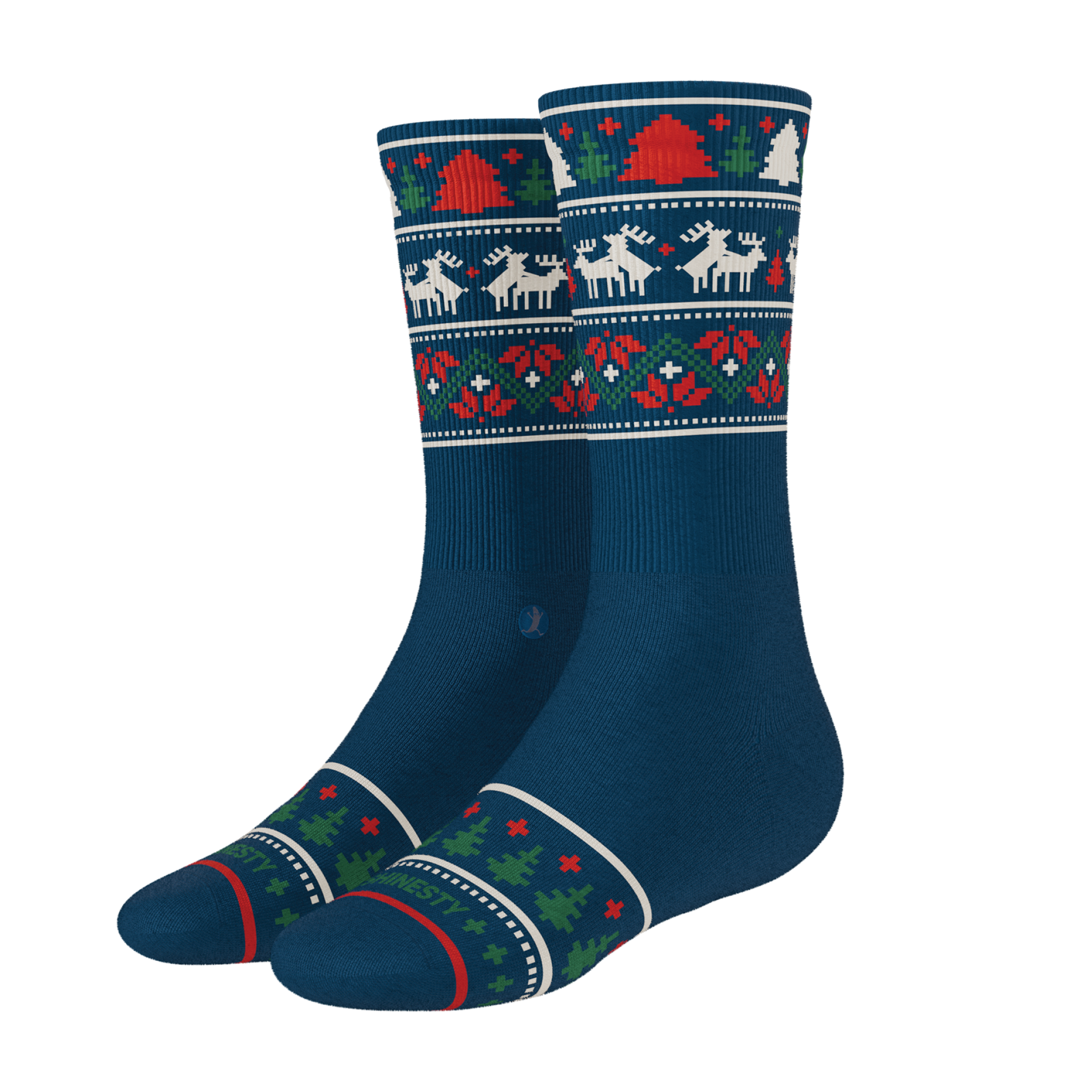 The Caribou Lous | Christmas Deer Heel Hammock™ Crew Socks - Shinesty